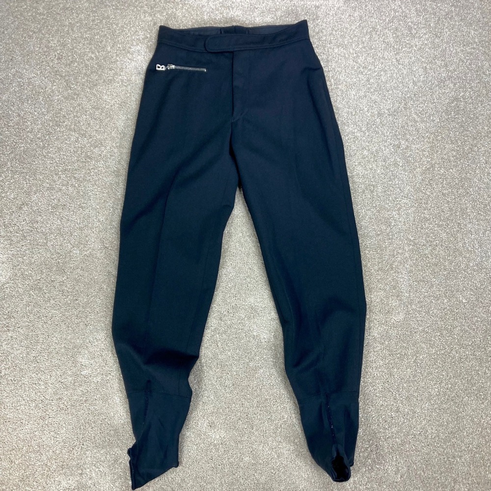 Bogner Vintage Ski Snow Pants Womens 8 Black Stirrups Snowboarding USA Stretch
